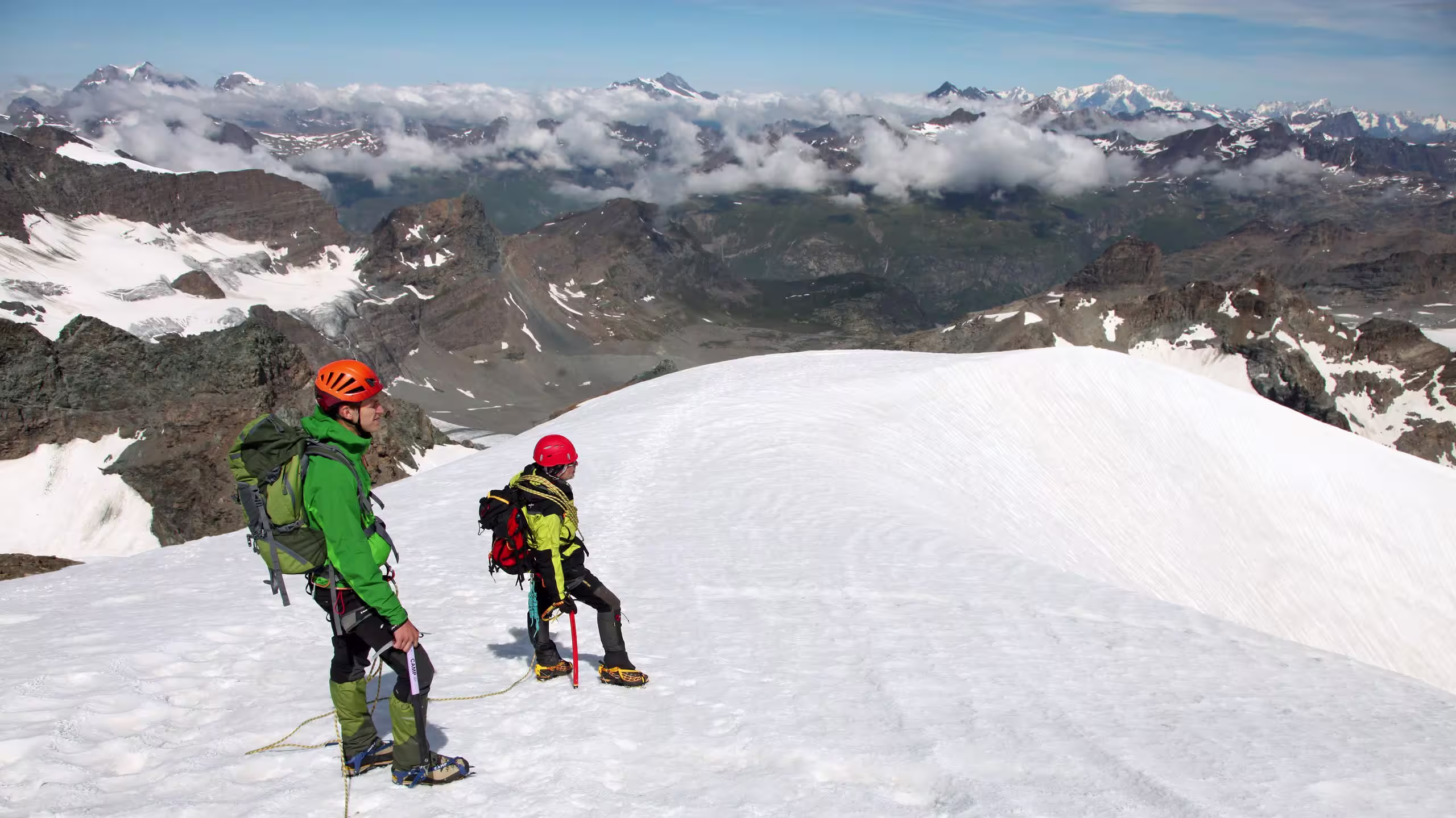 Sulla cresta finale dell’Uja di Ciamarella