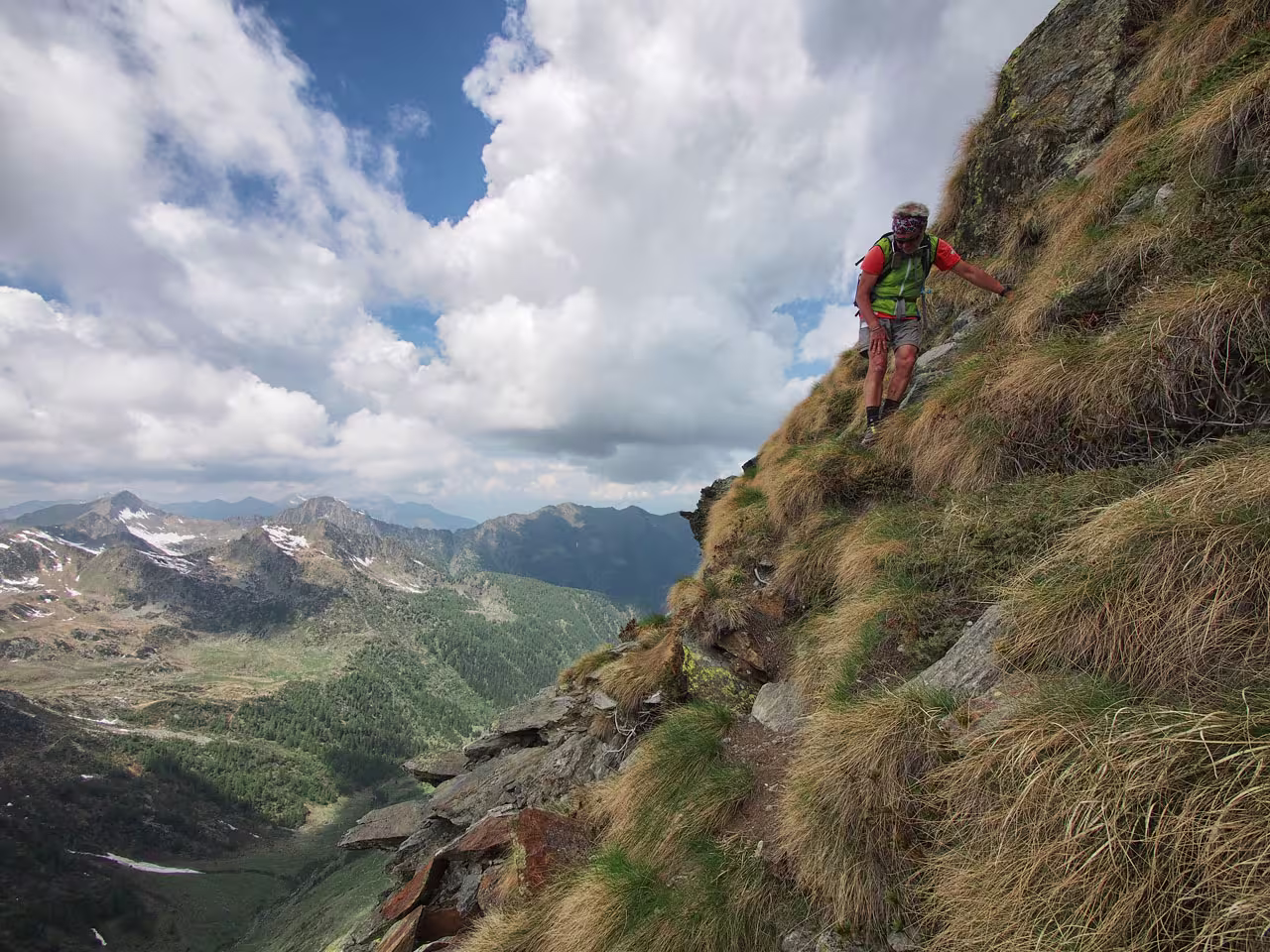 Passaggi esposti in cresta