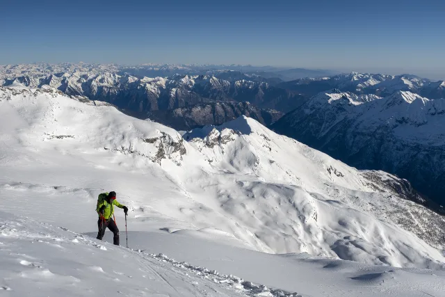 Arrivo in vetta al Breithorn