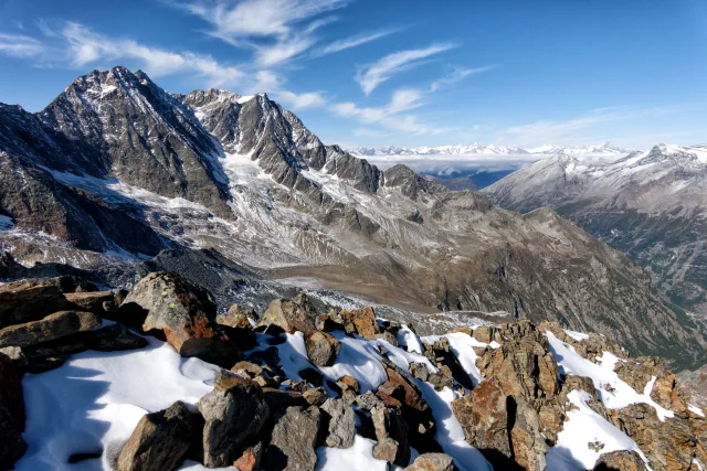 Lagginhorn e Fletschorn dalla vetta del Tossenhorn