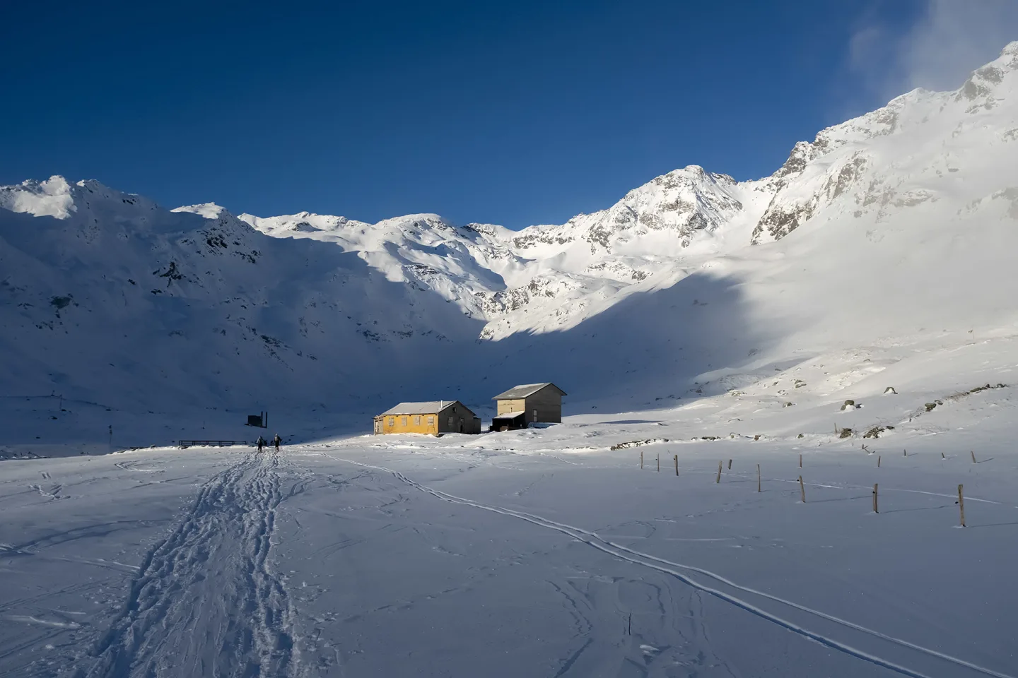 Scialpinismo alla Cima di Val Loga, Partenza da Montespluga