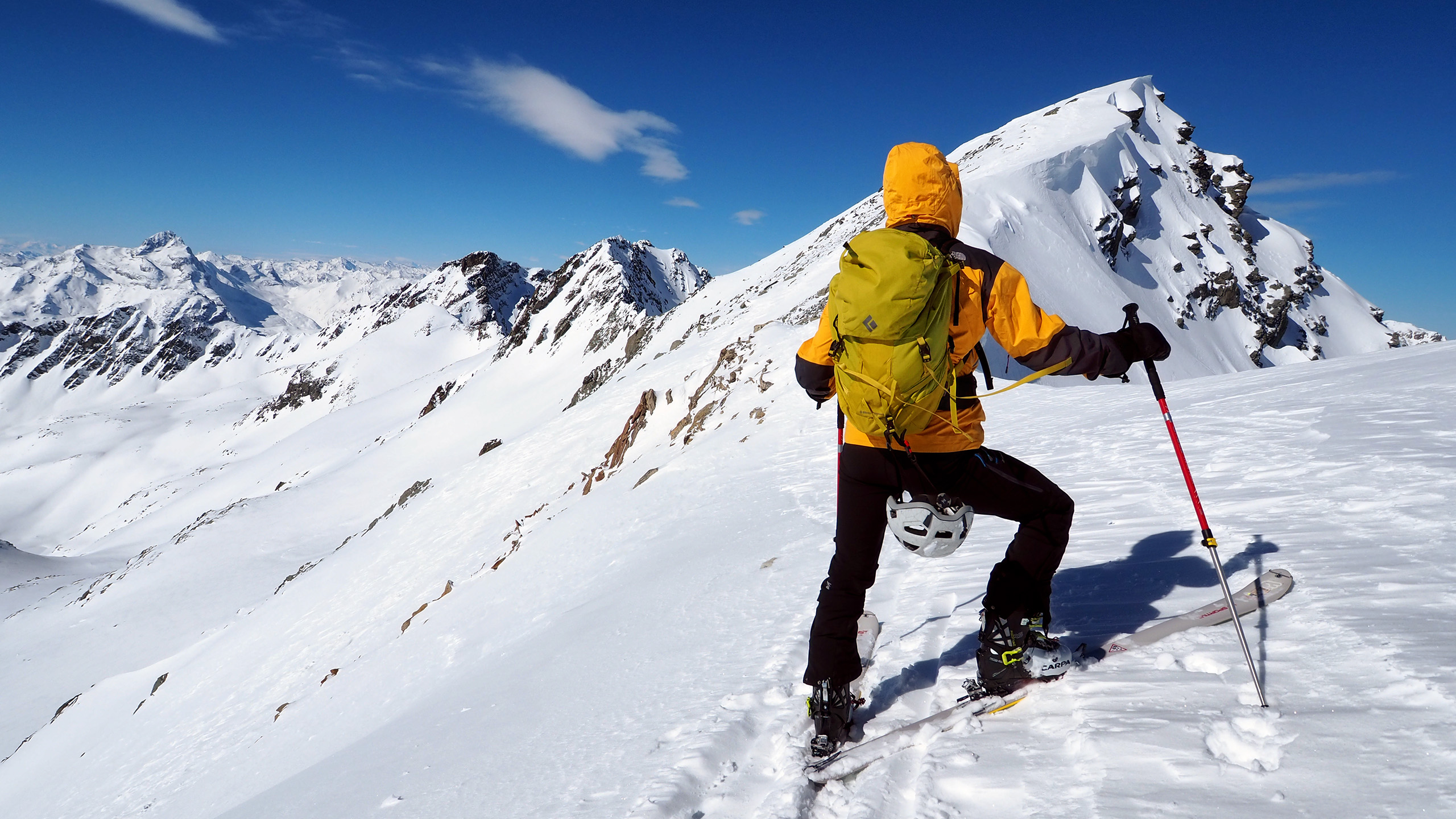 Scialpinismo Piz Surgonda, la cresta finale