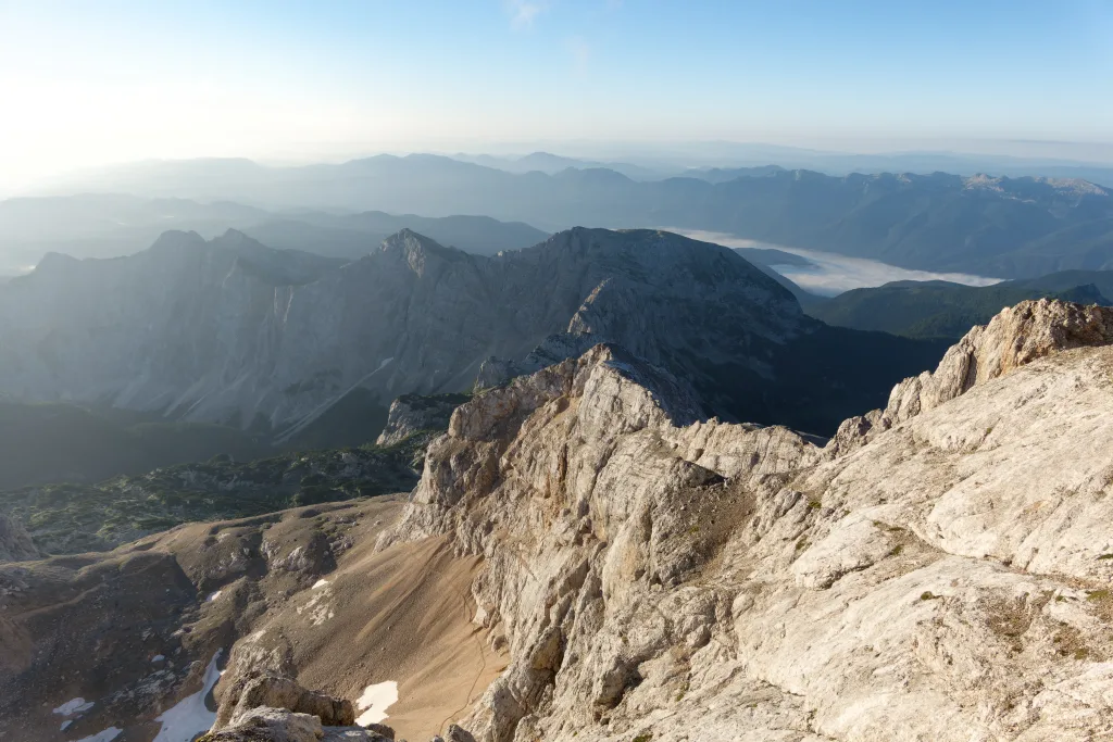 Il Lago Bohinj dalla cresta finale