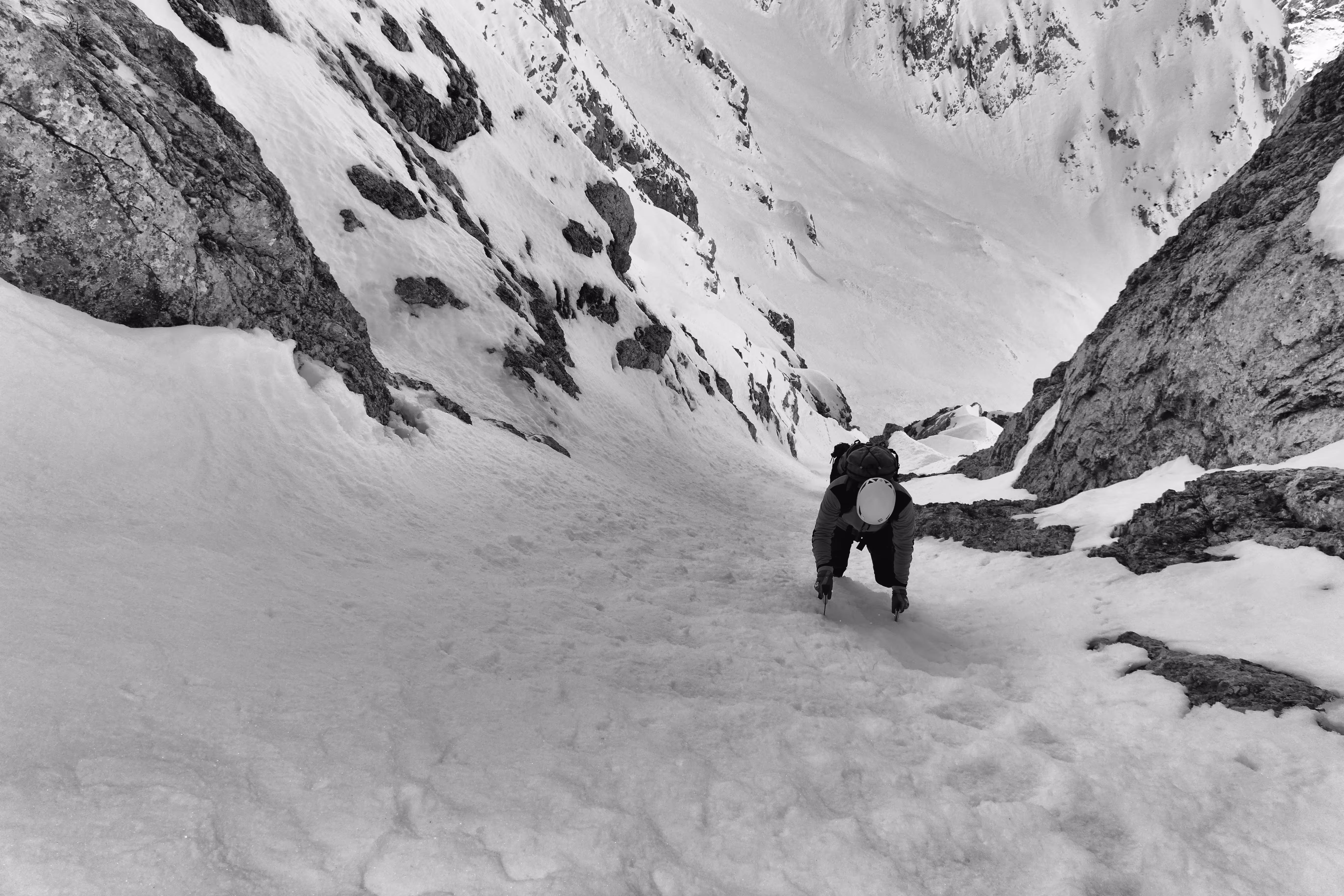 Sul tratto più ripido