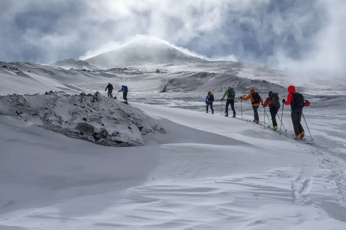 Scialpinismo all’Etna, Quota 3000