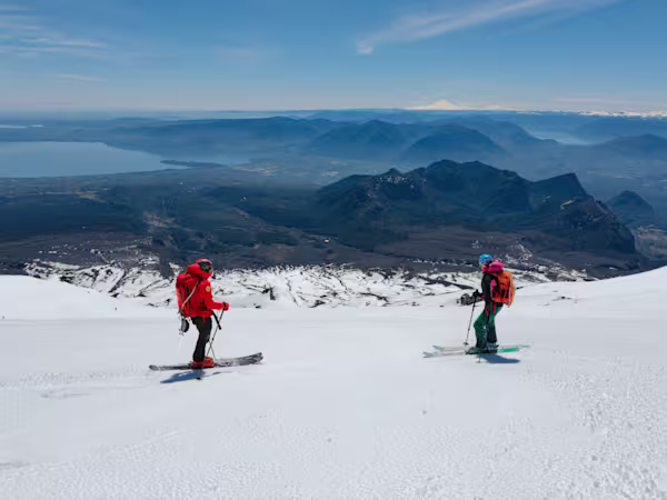 Splendida discesa dal Villarrica