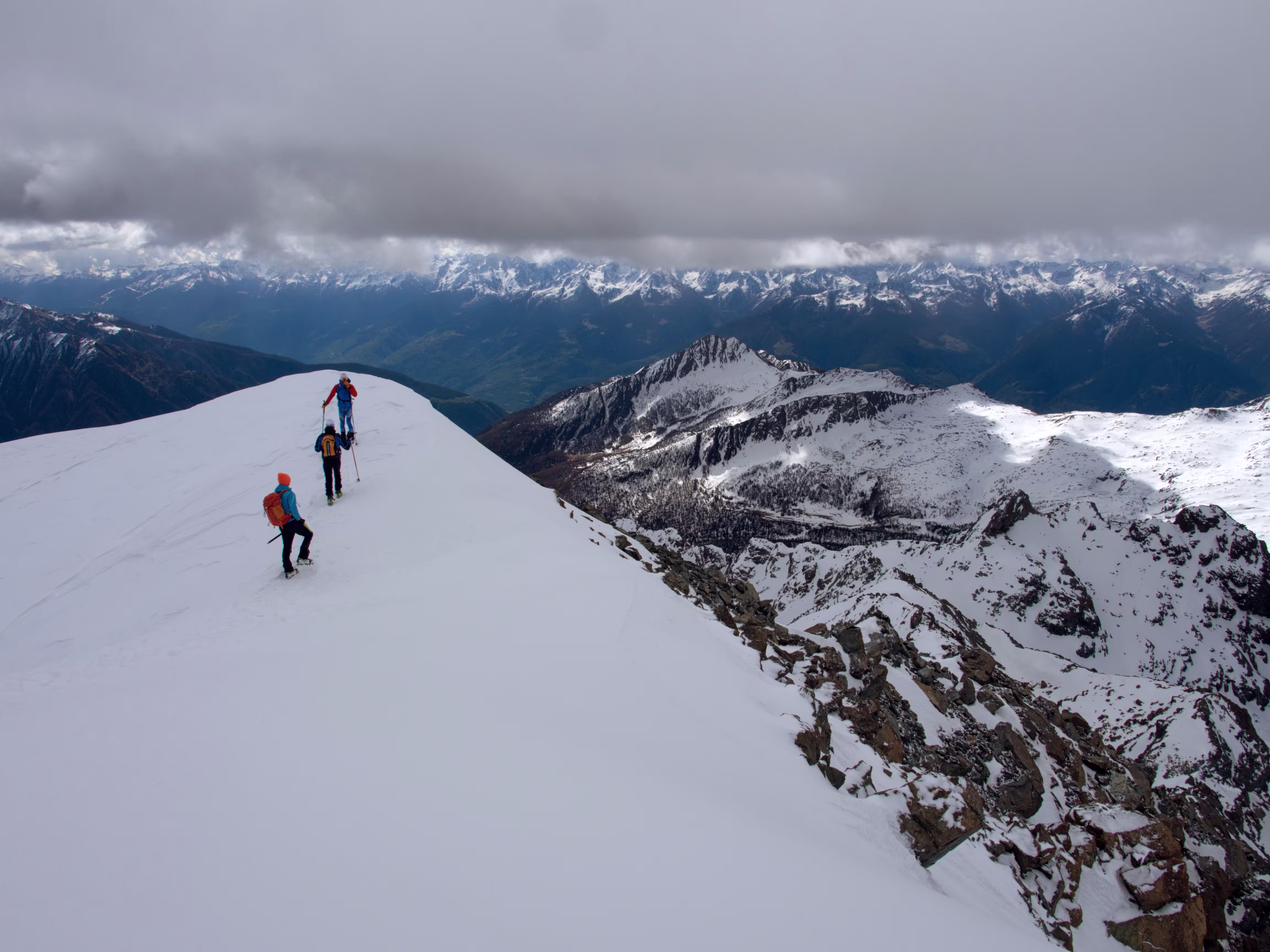 La parte semplice della cresta finale