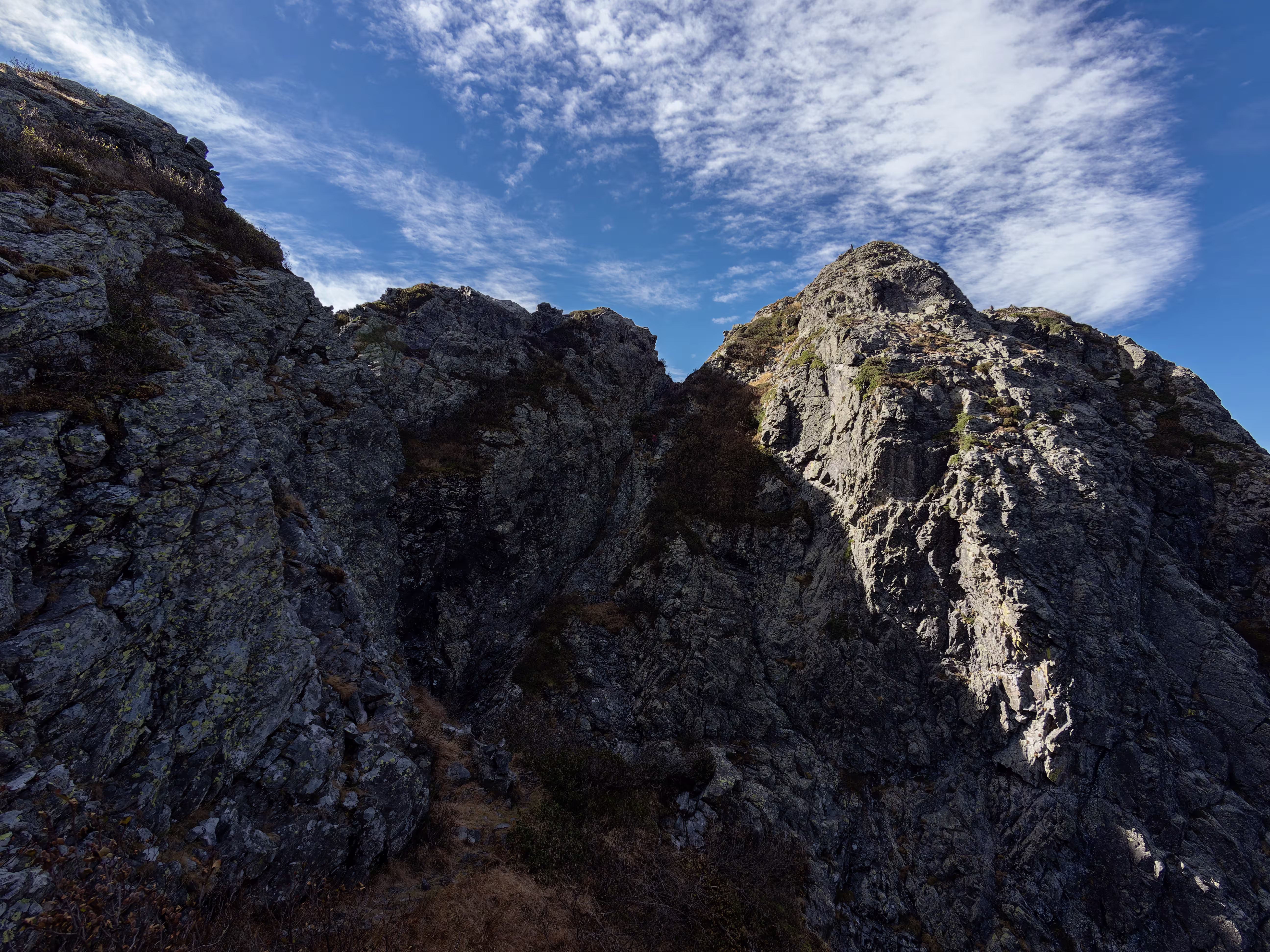Il canalino finale del Pedum