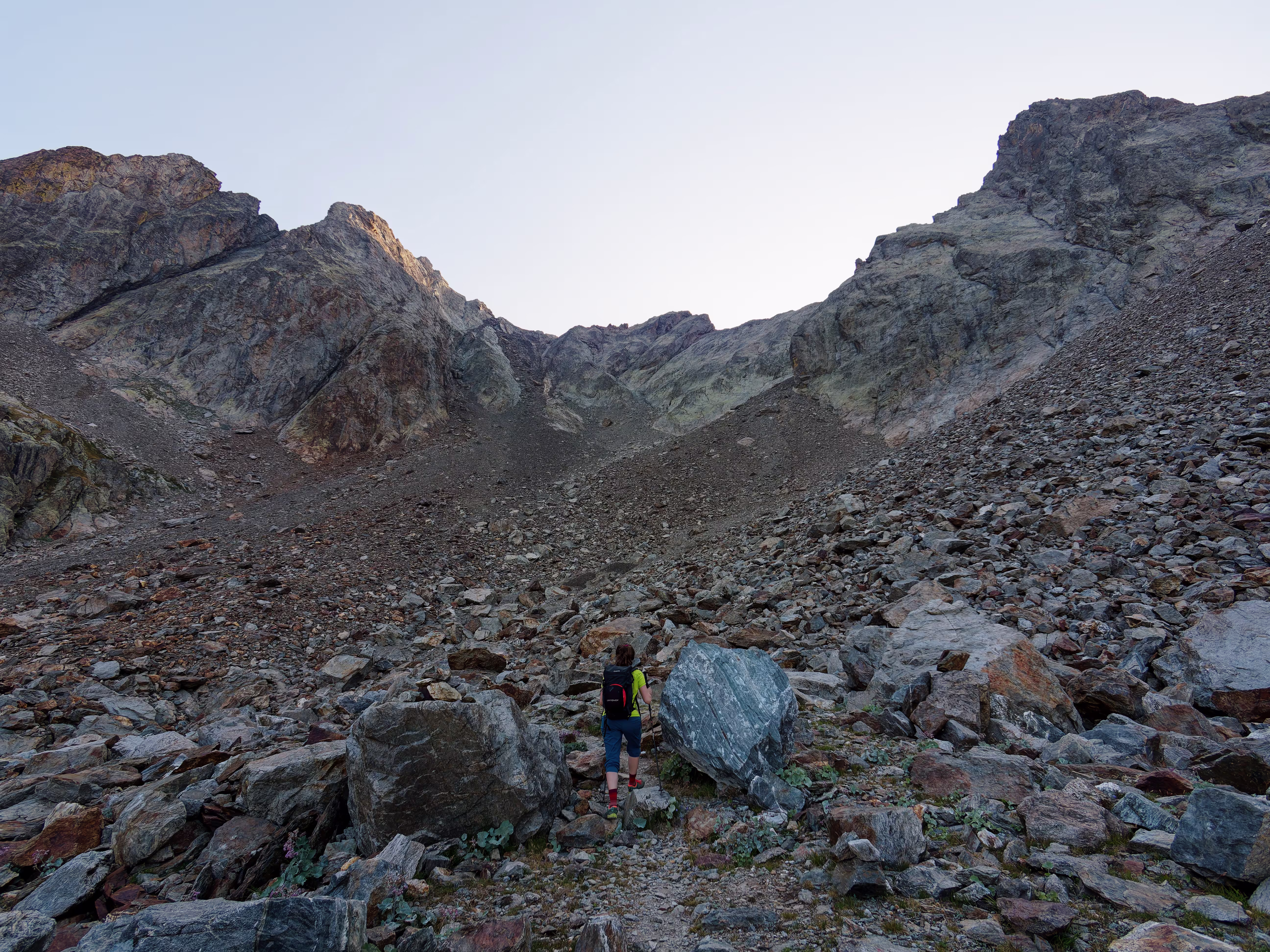 Avvicinamento al Passo dei Detriti