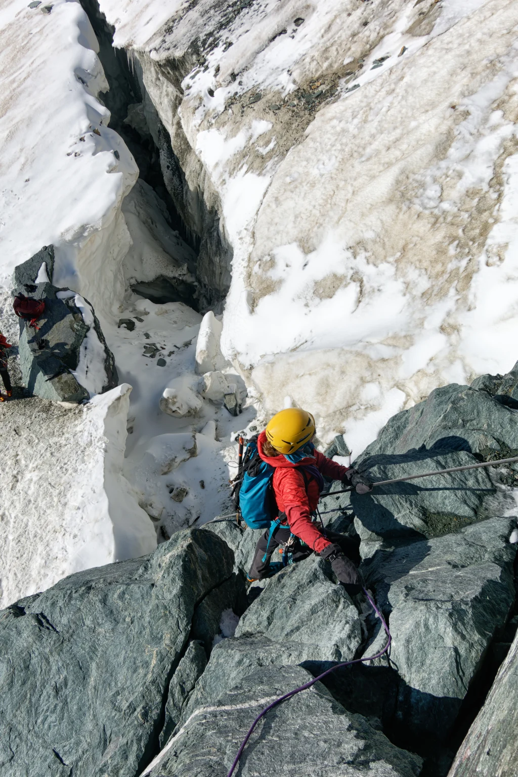 La simpatica terminale sui cui finisce la ferrata