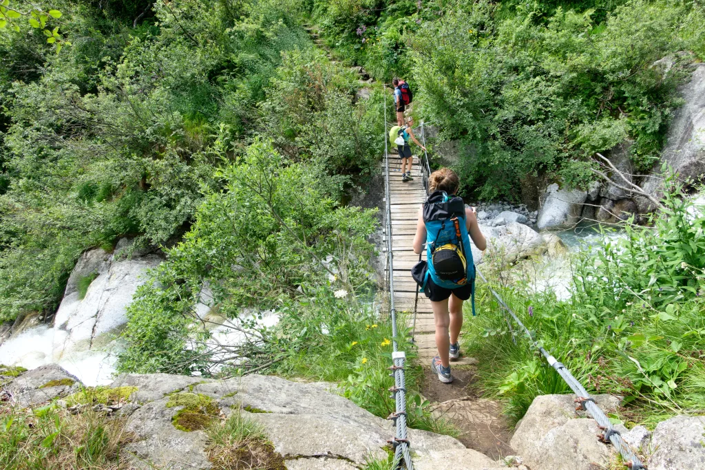 Parte bassa del sentiero per il rifugio