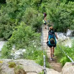 Parte bassa del sentiero per il rifugio