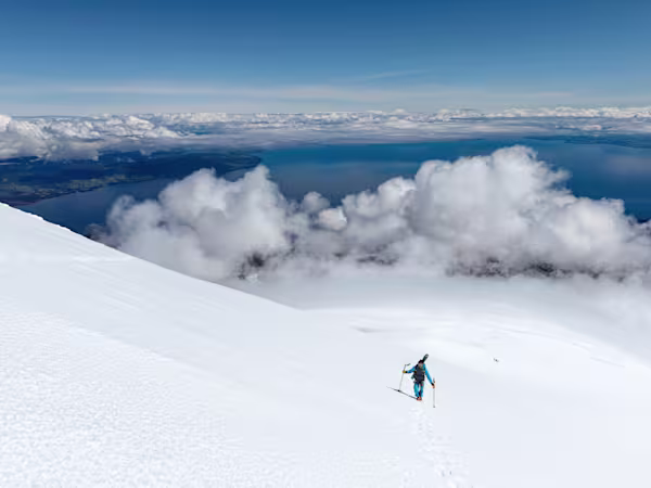 Vista sul Lago Llanquihue dall’Osorno