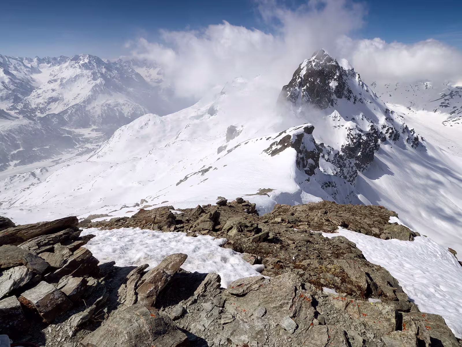 Dalla vetta del Piz d’Emmat Dadaint