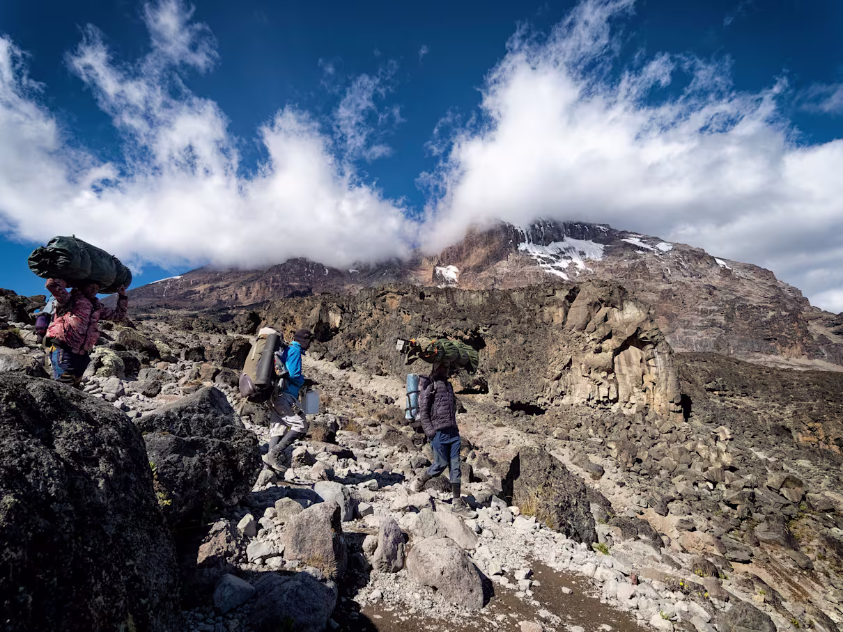 In discesa verso il Barranco Camp