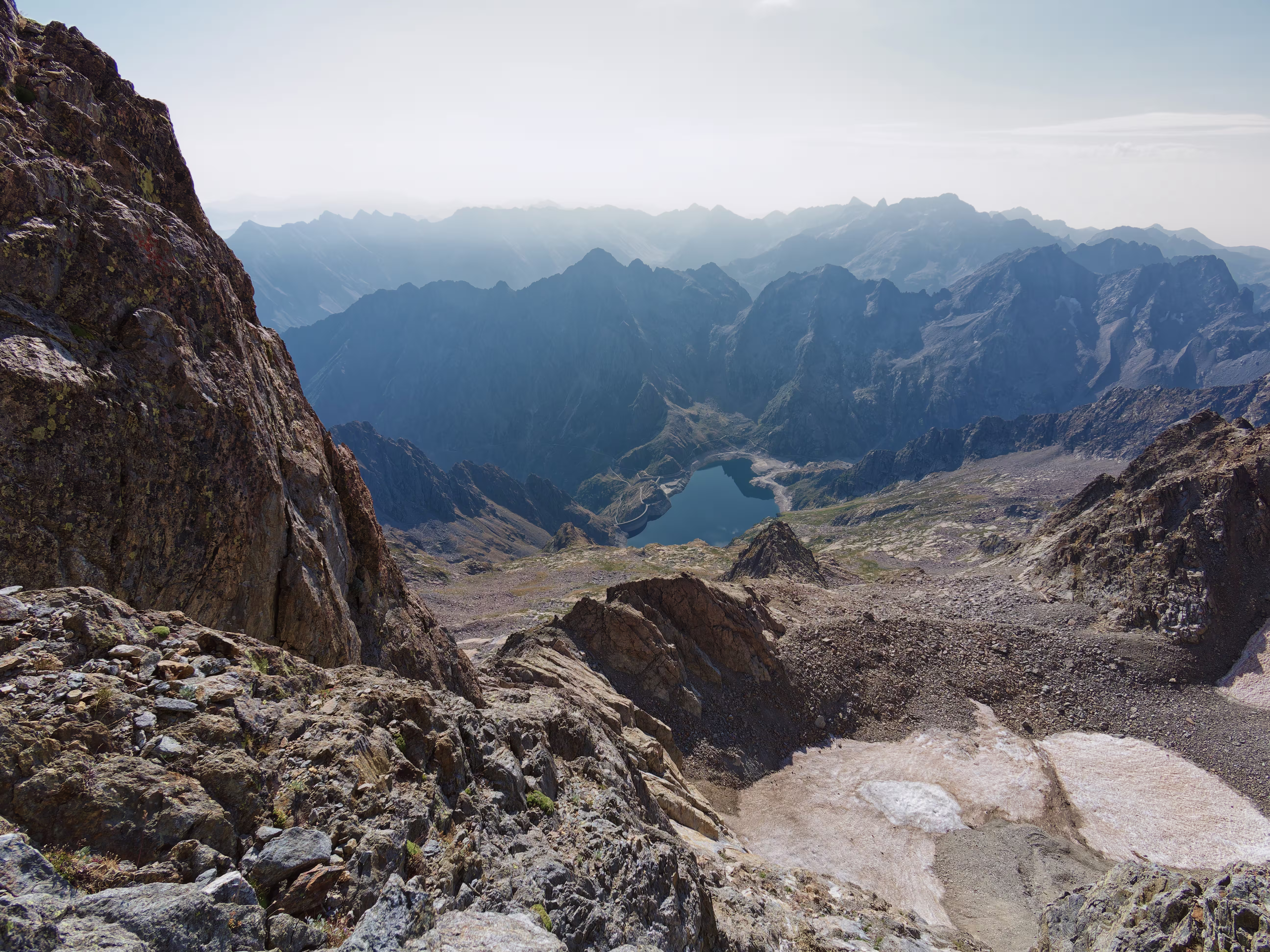 Vista sul bacino del Chiotas