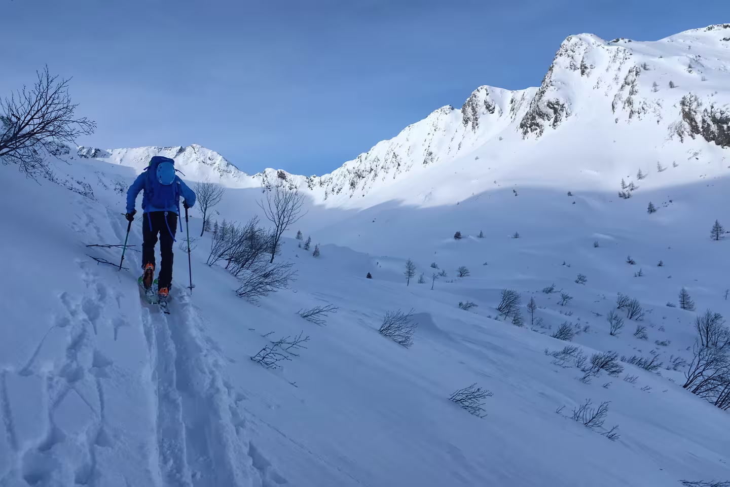 In salita, dopo il traverso