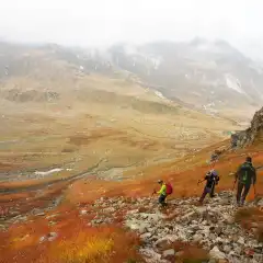 La discesa verso la Valle della Sancia