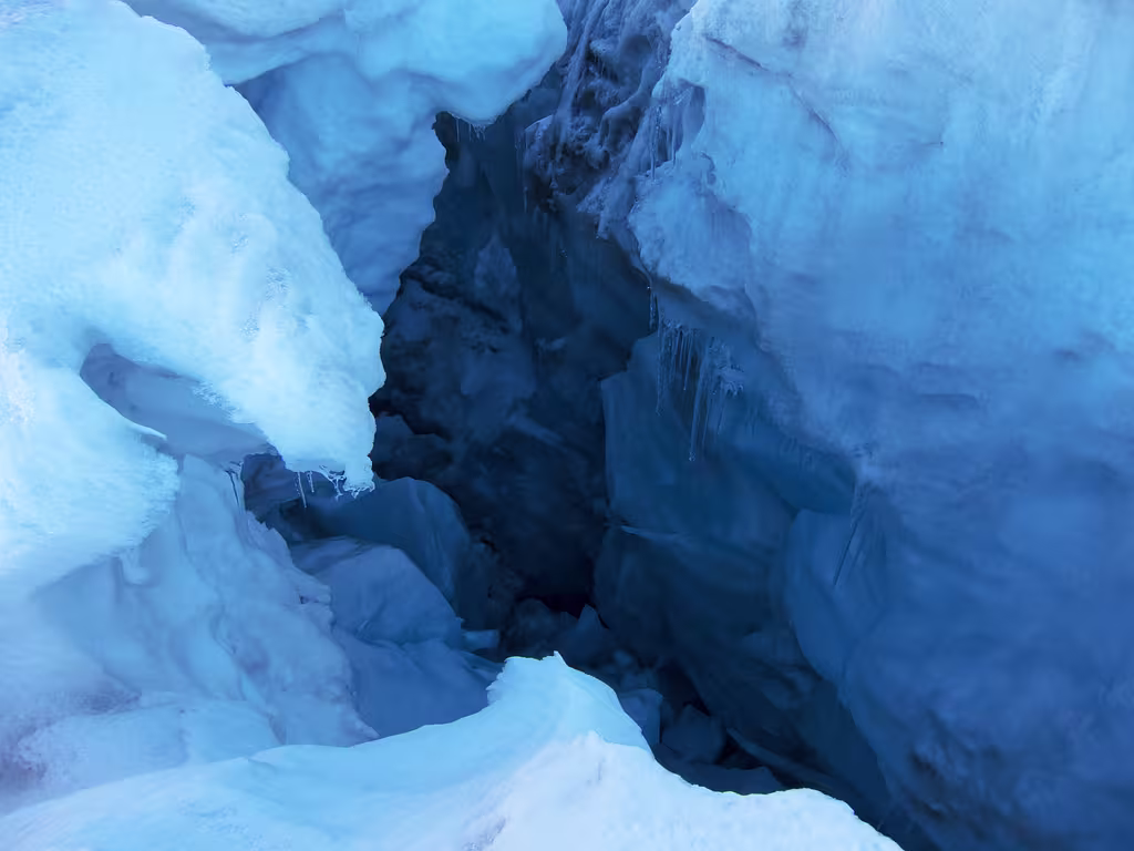 All-interno del crepaccio