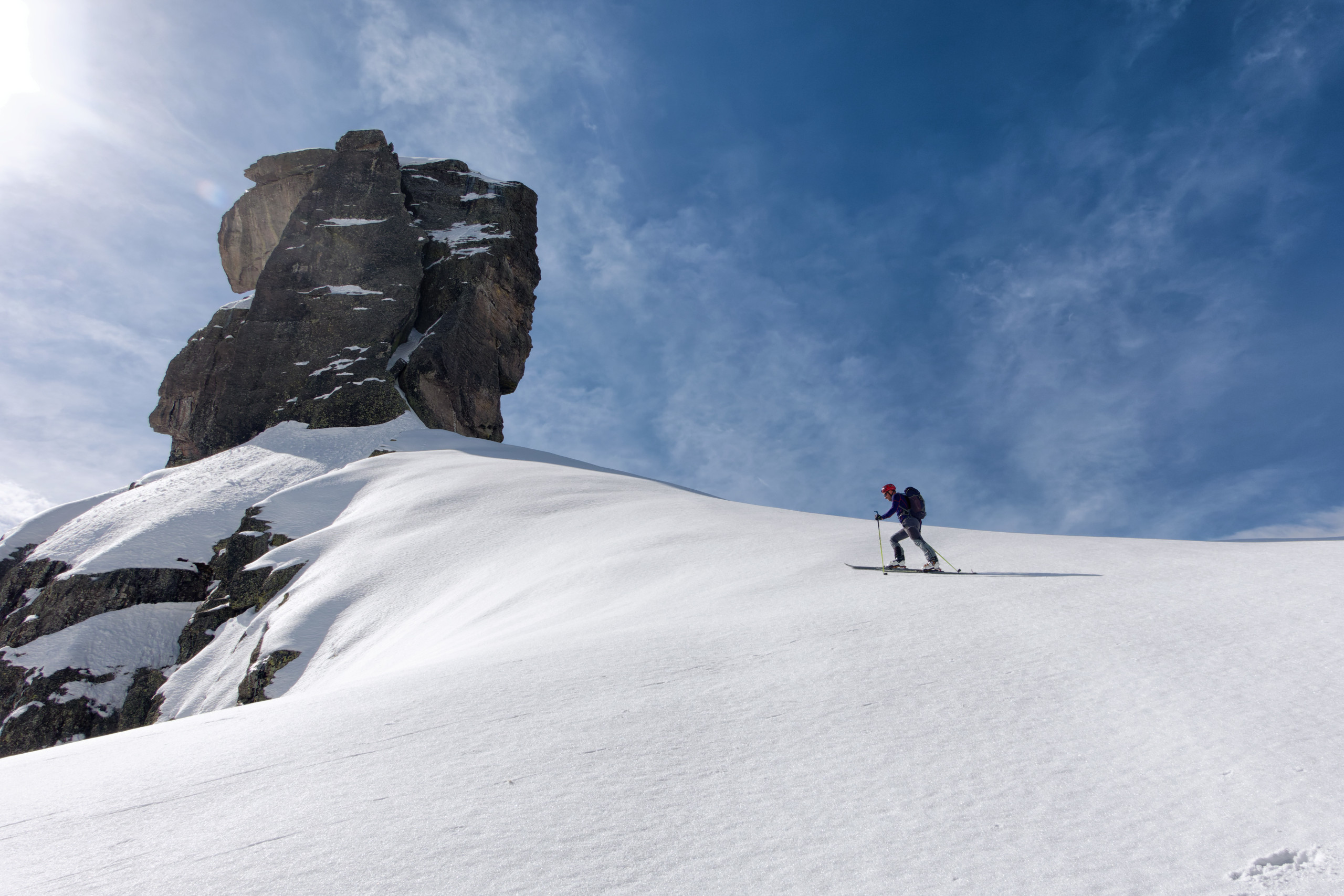 Scialpinismo al Torrione di Mezzaluna, Il protagonista della giornata