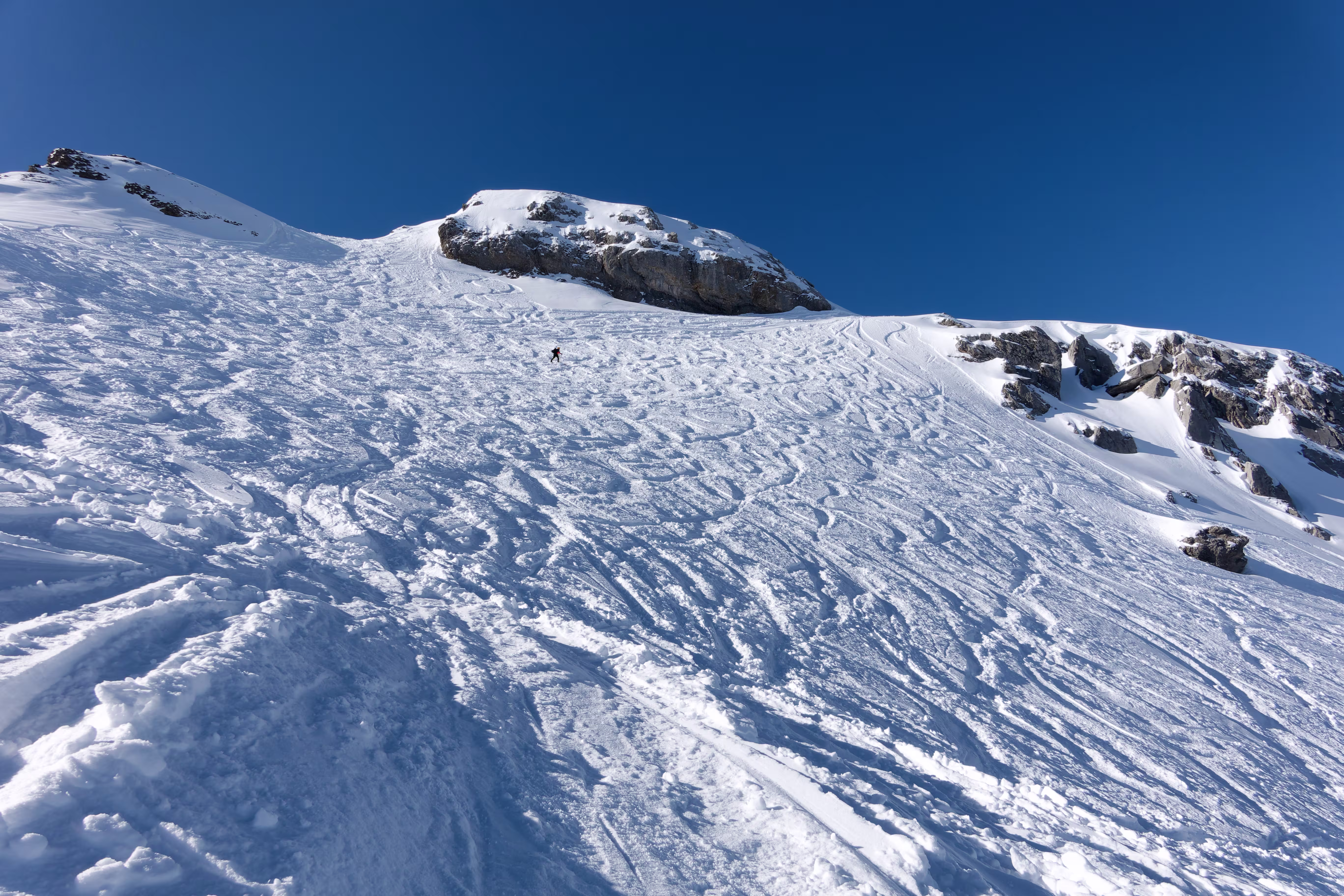 Ale sul traverso per arrivare in vetta