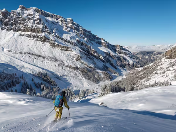 Magnifica discesa verso la Hürital