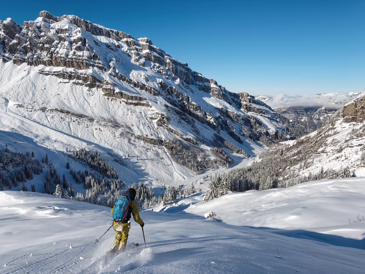 Magnifica discesa verso la Hürital