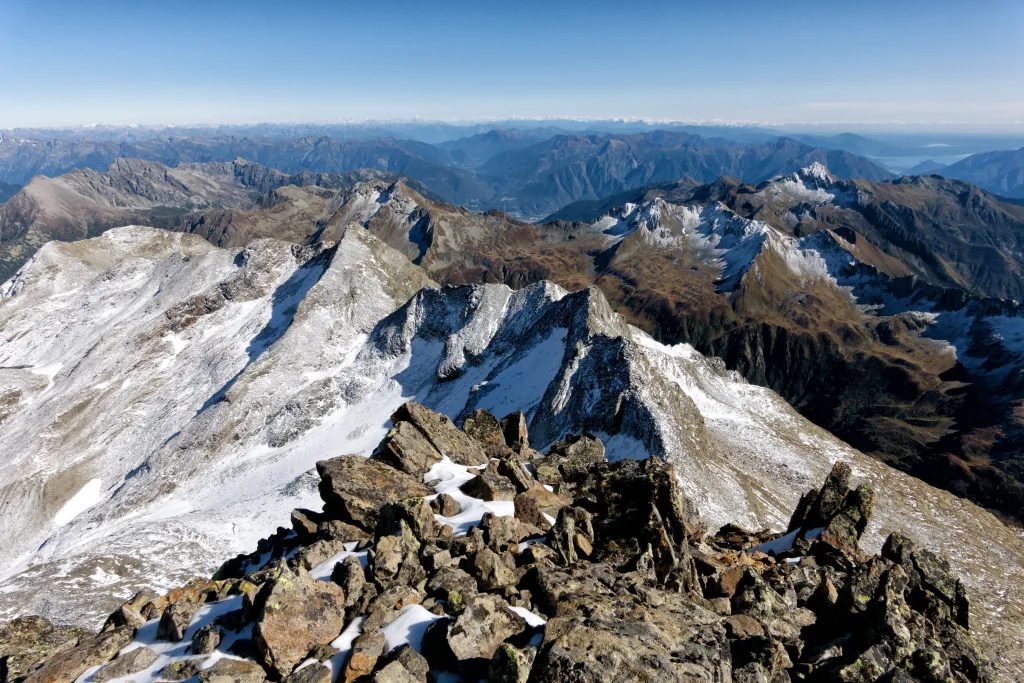 Magnifico panorama dalla vetta