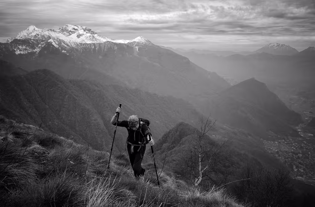 Sulla cresta della Cima d’Agrella
