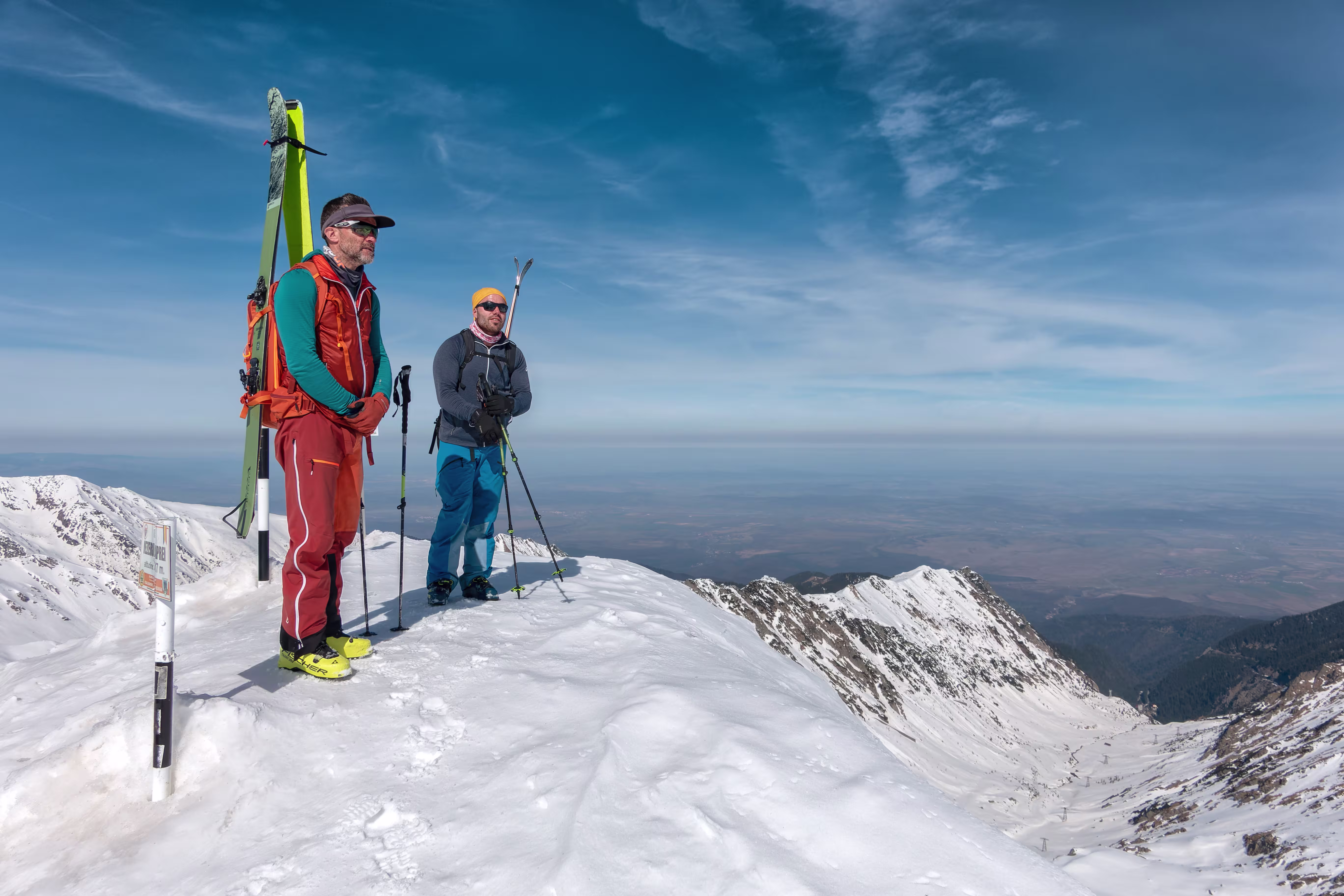 La vetta del Vârful Iezerul Caprei