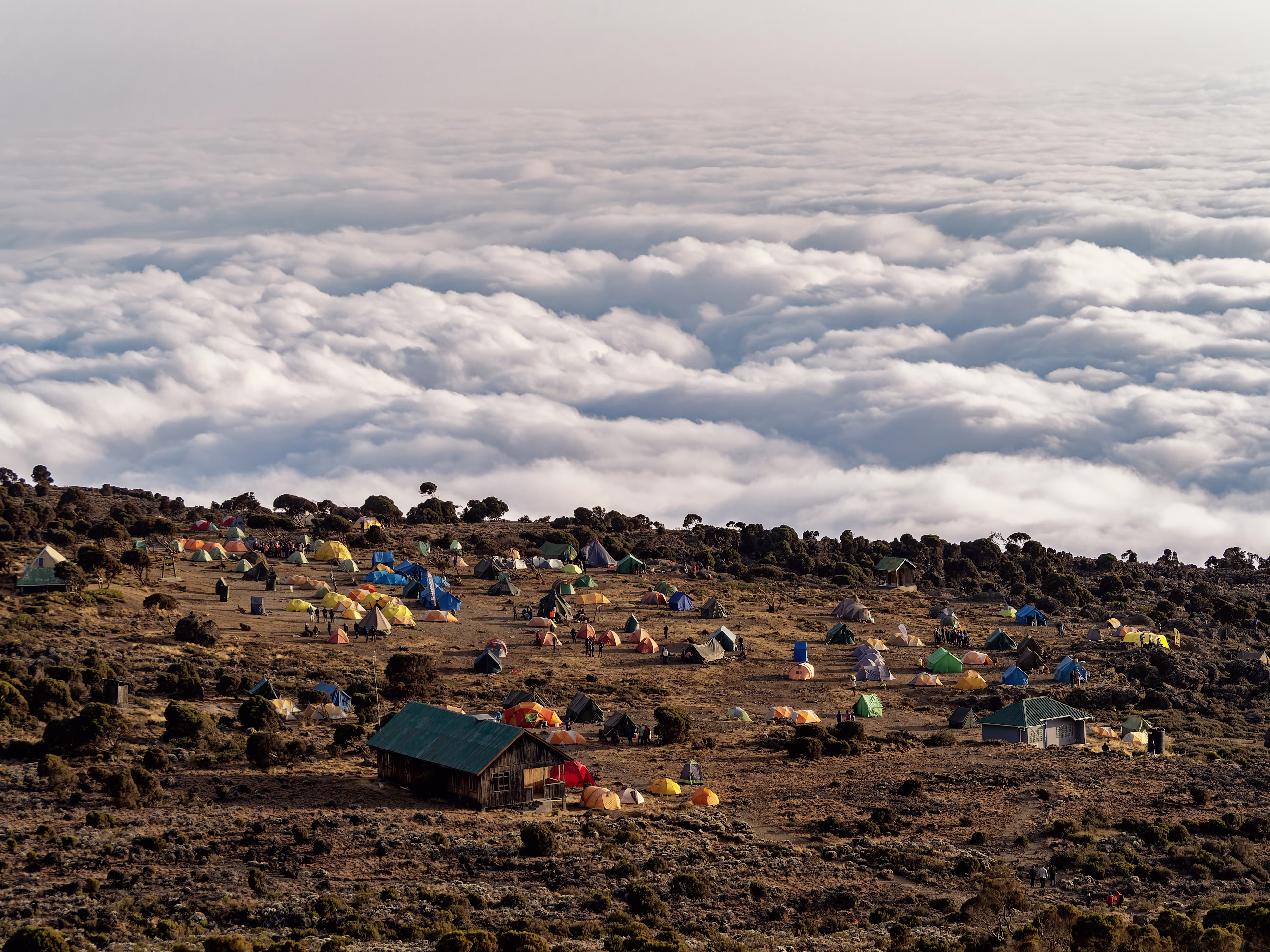 Lo Shira Camp sopra le nuvole