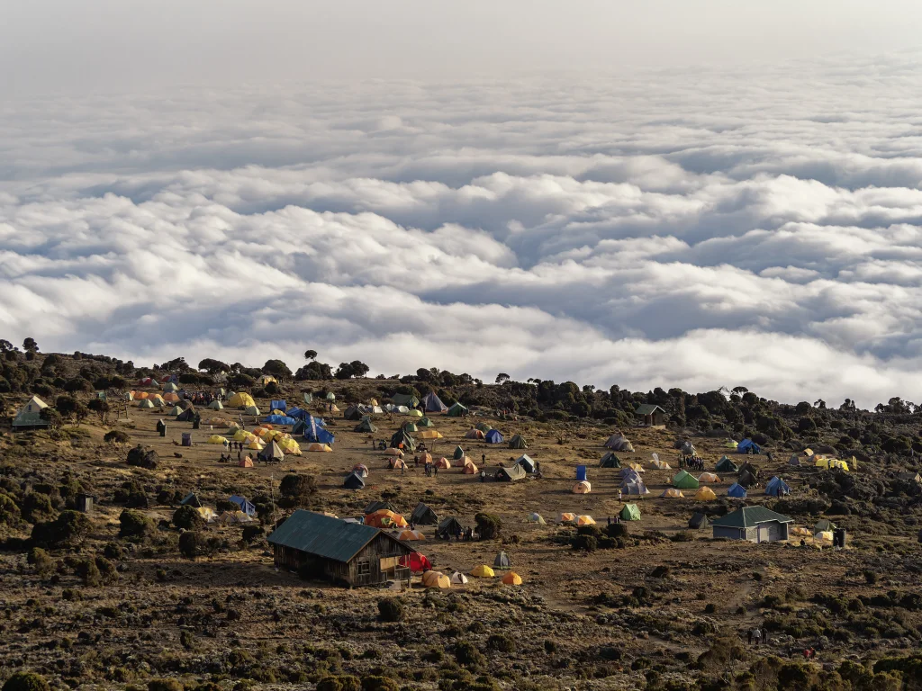 Lo Shira Camp sopra le nuvole
