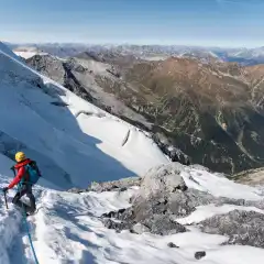 Lo Stelvio all’altezza del Bivacco Lombardi