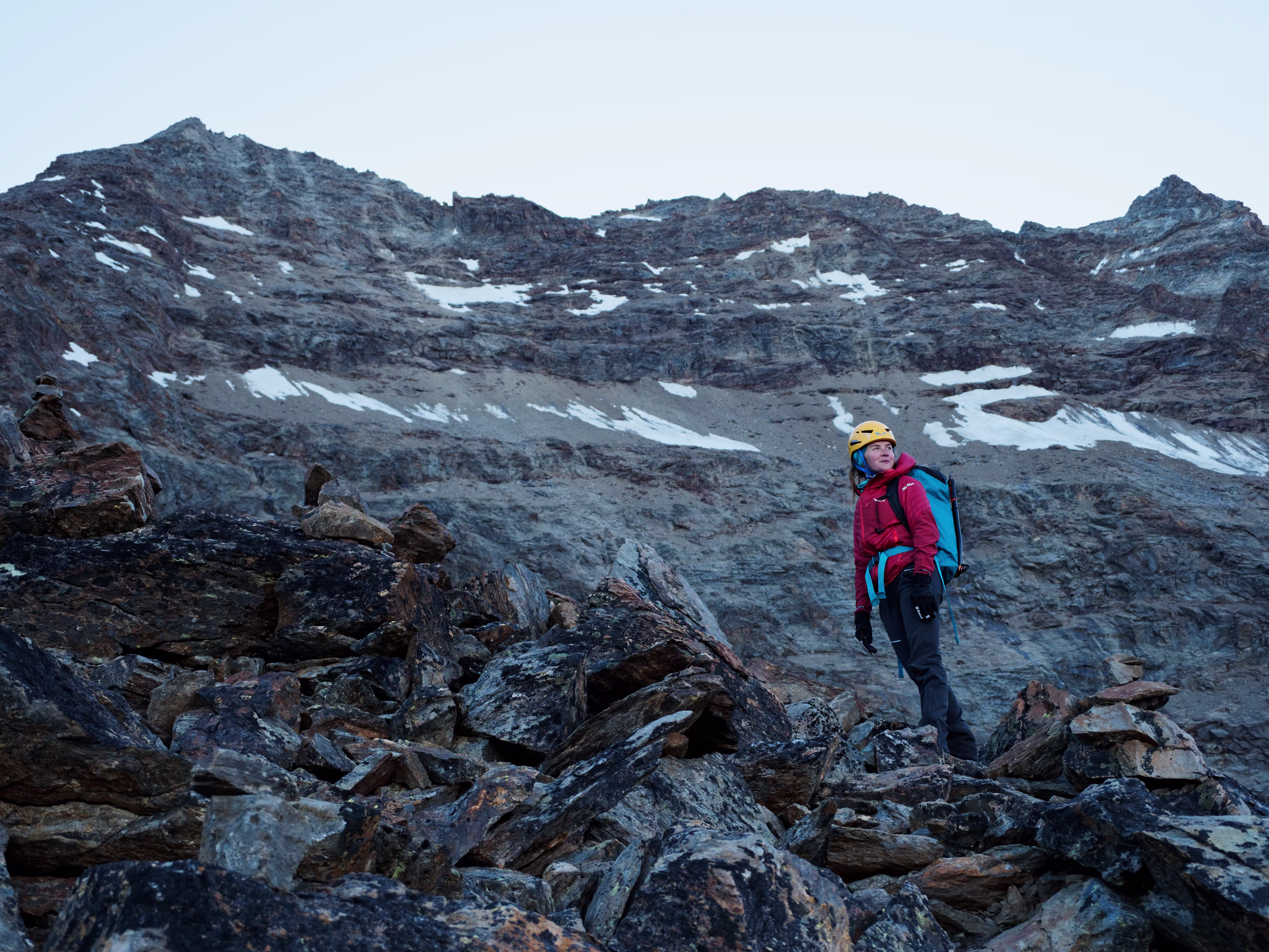 Nella parte mediana della cresta