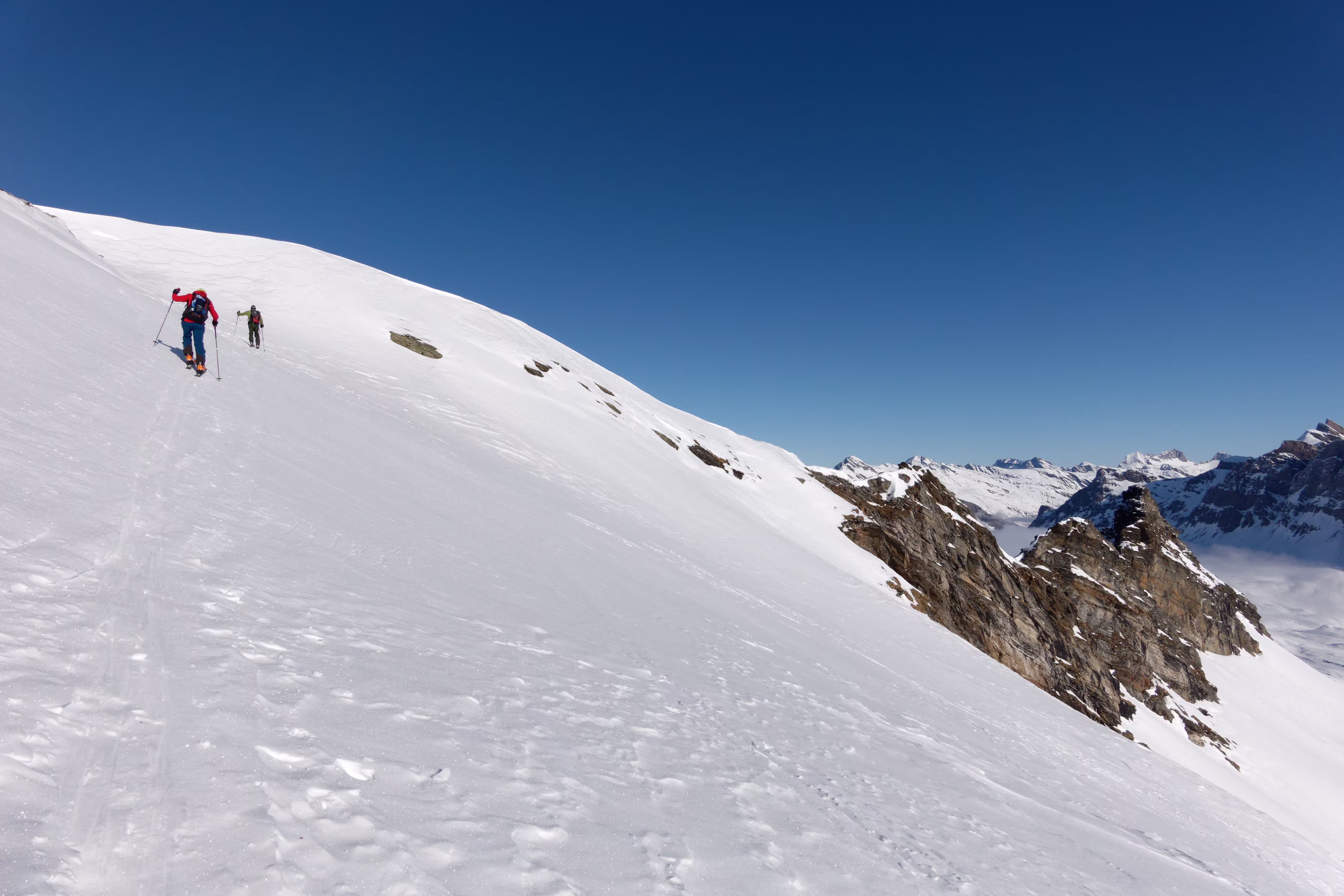 Il traverso che conduce alla sella