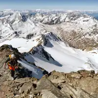 Scialpinismo al Tresero, la cresta finale