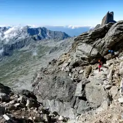 La cengia sul versante sud