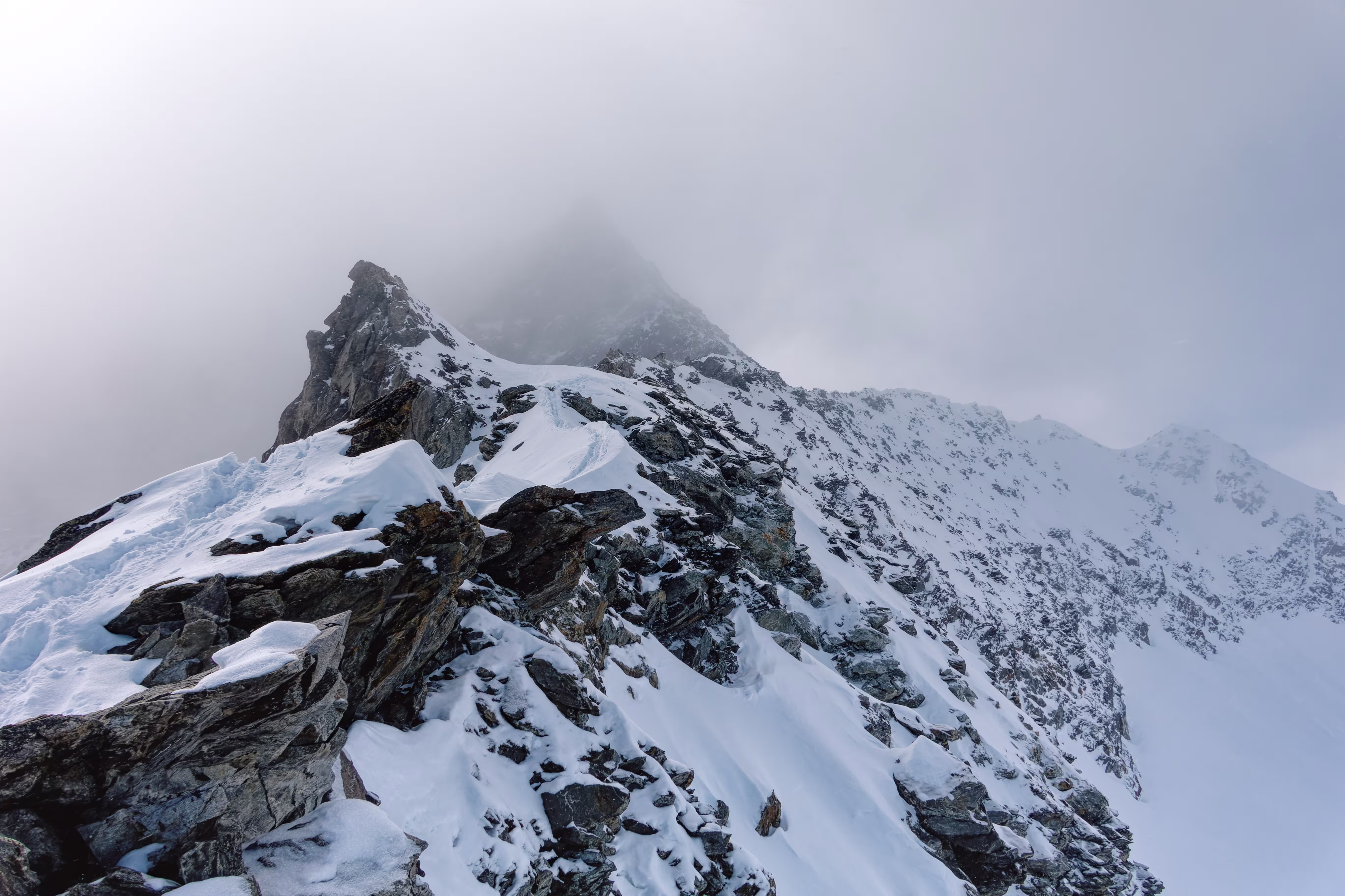 La parte finale dalla fine del canalino