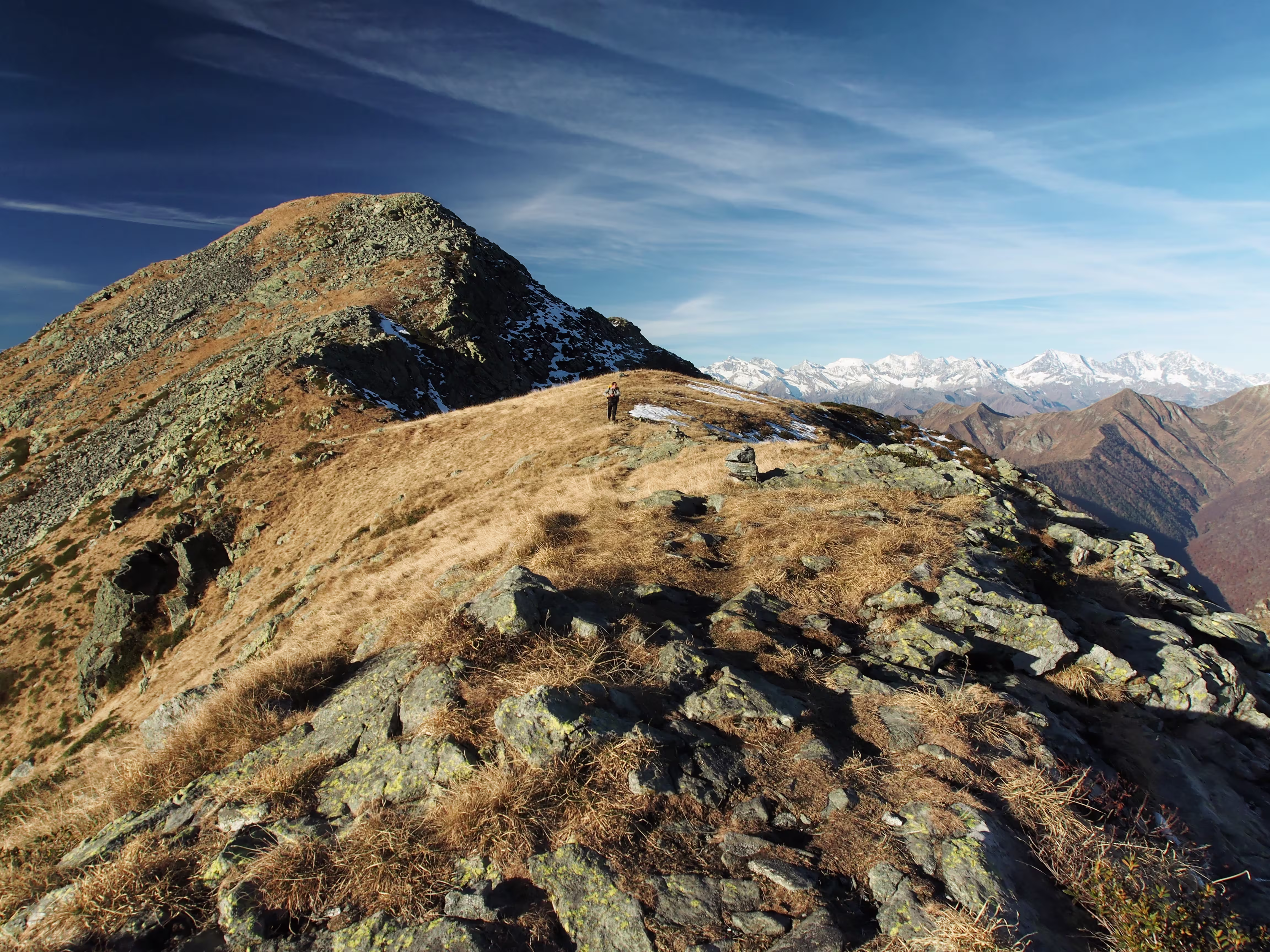 In cresta verso la Laurasca