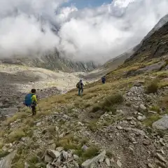 Il lungo rientro dalla Bocchetta di Pòrtola