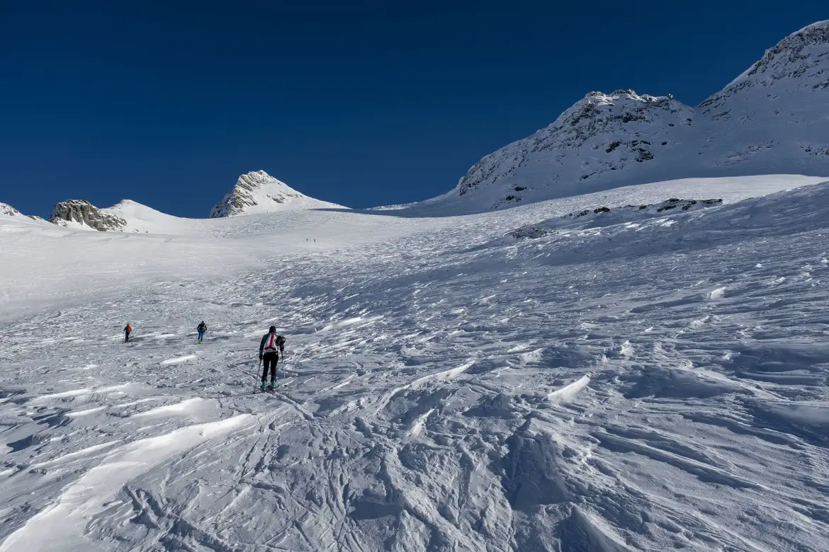 Scialpinismo al Breithorn, Risalendo l'Homattugletscher