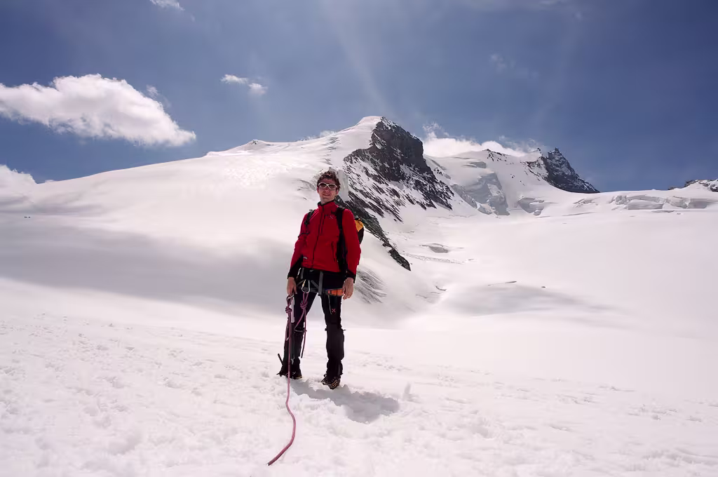 Caldazza pazzesca sul ghiacciaio al ritorno