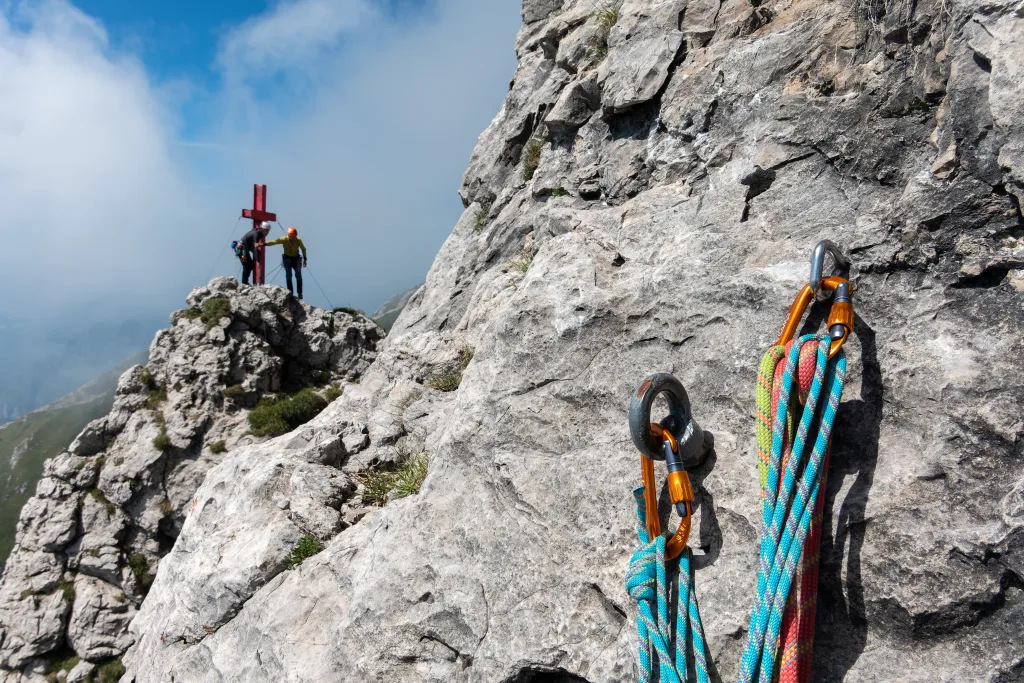 La terza sosta con la vetta del Sigaro