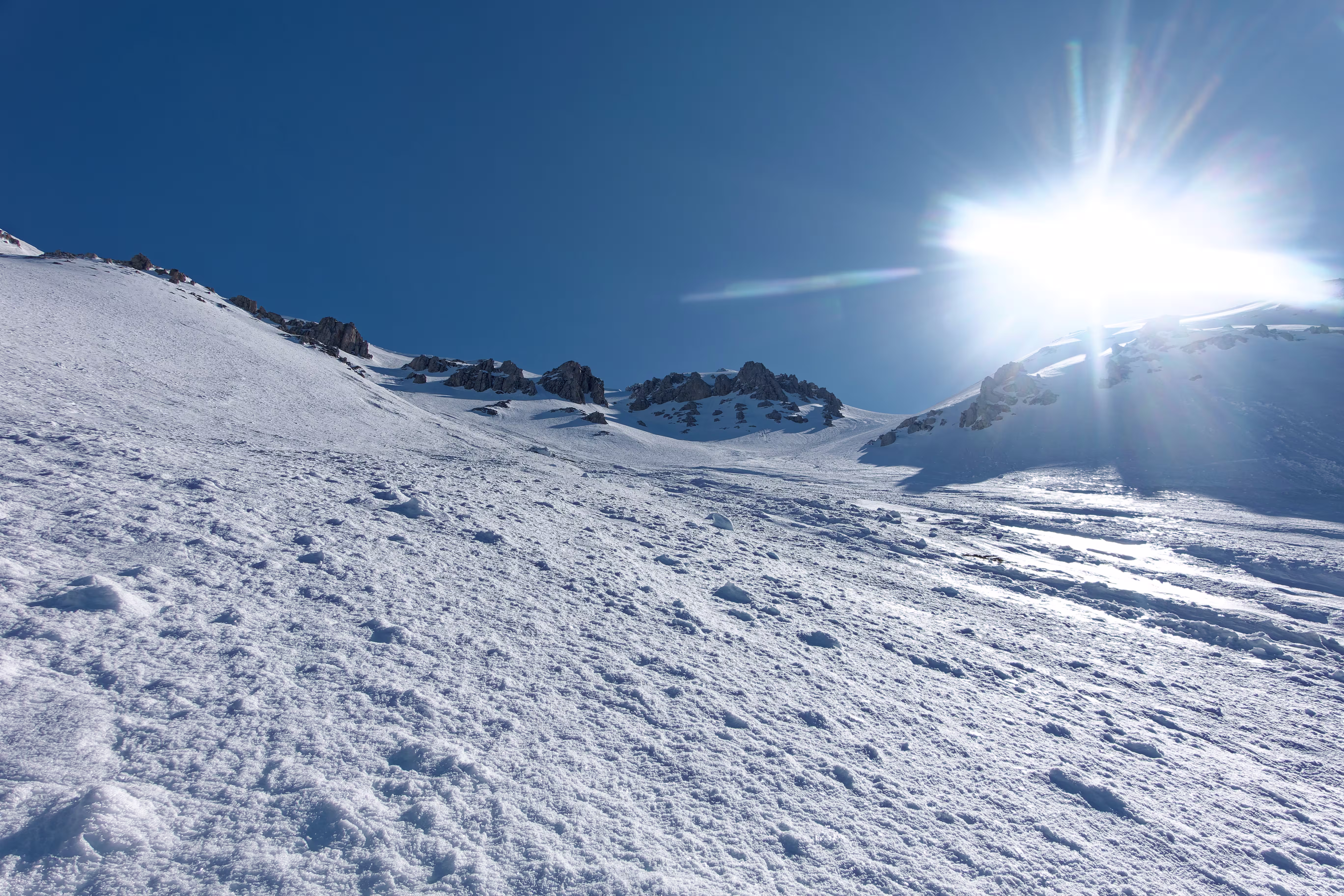 La parte alta con l'uscita a destra