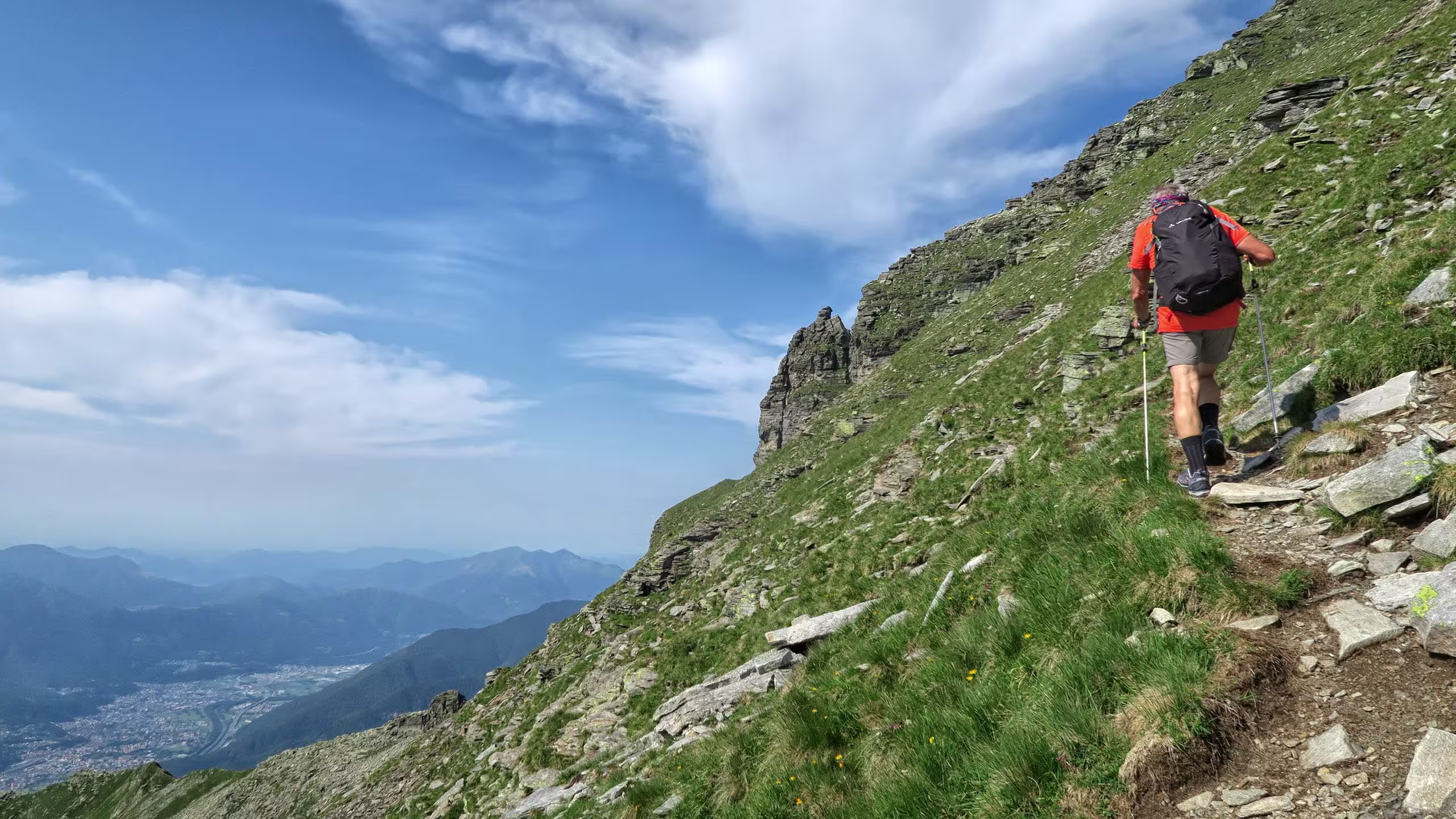 Verso la vetta del Pizzo di Claro