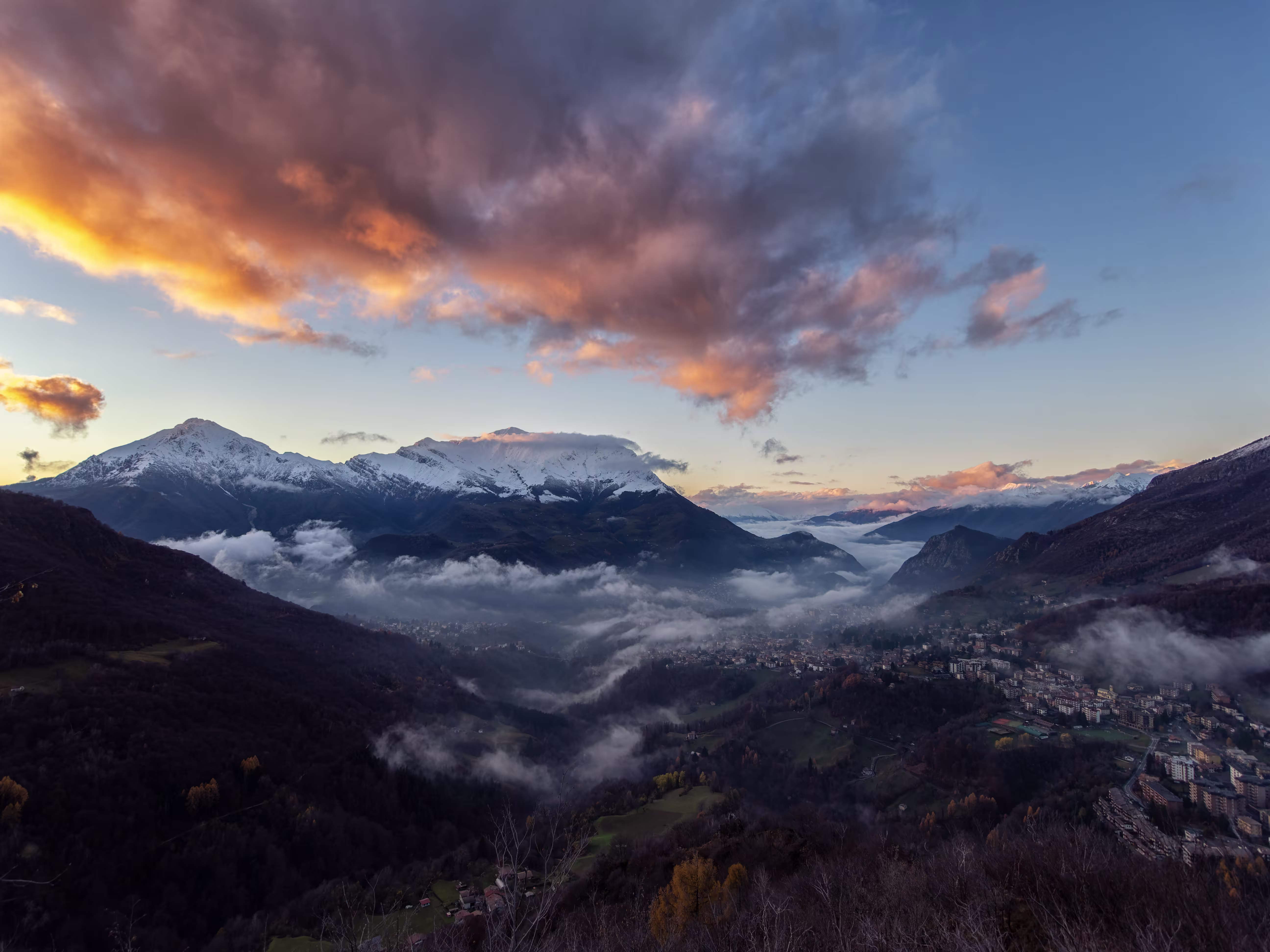 La Valsassina dallo Zucco della Croce