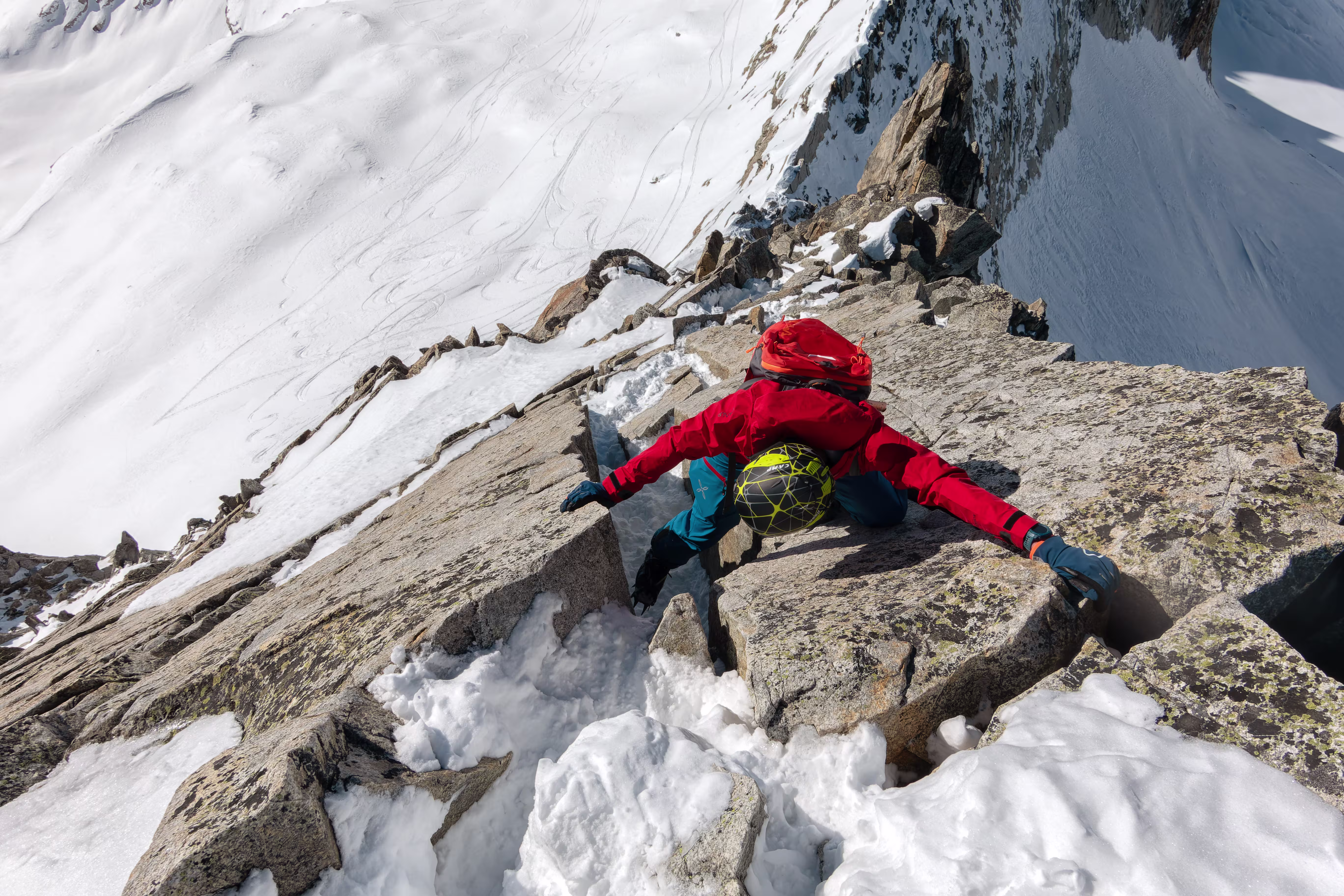 Il passaggio finale del Pizzo Pesciora