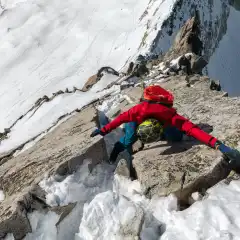 Il passaggio finale del Pizzo Pesciora