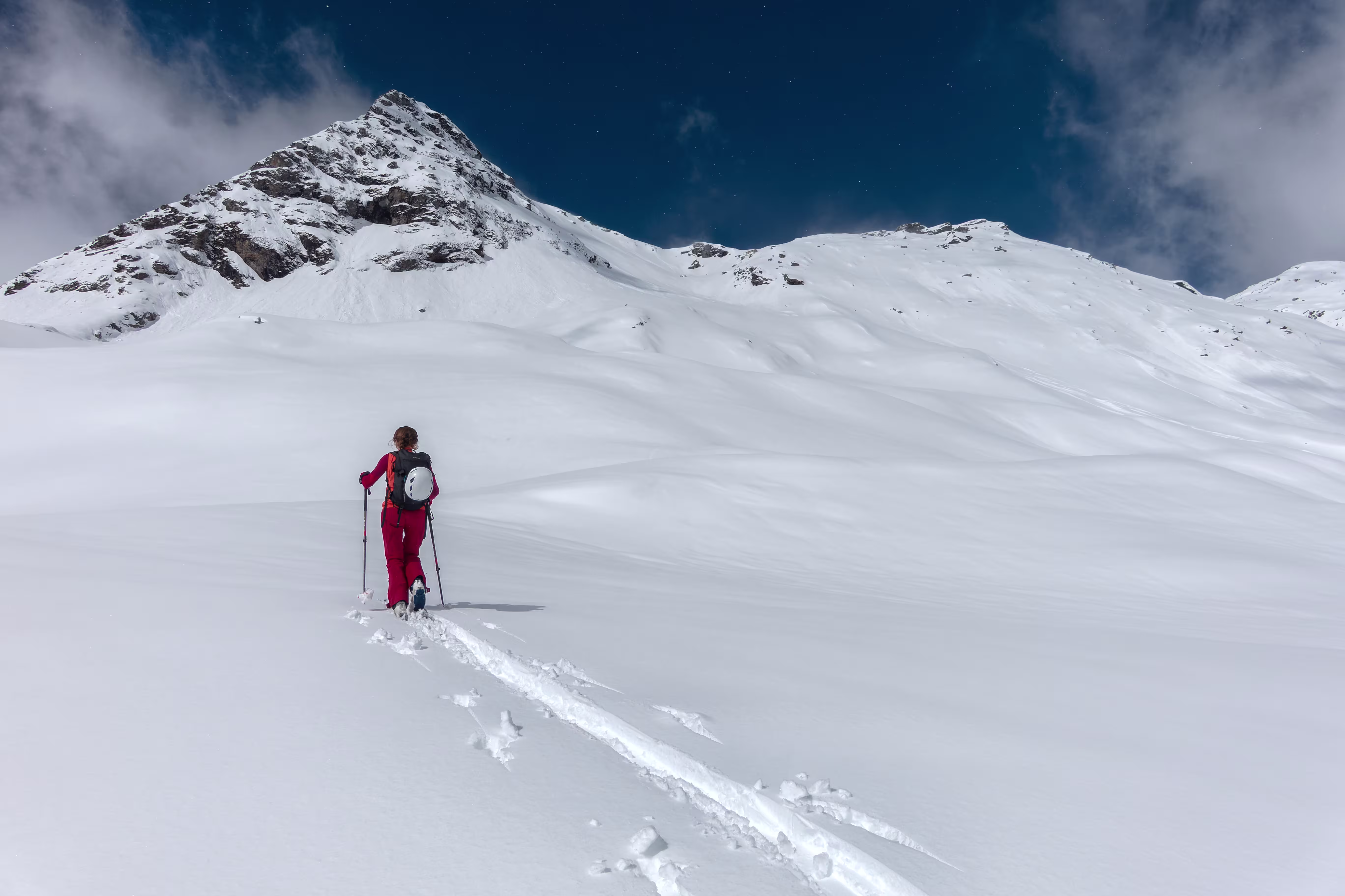 Il Pizzo della Sancia con il Bivacco Ca- Bianca