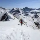 Scialpinismo Cima di Lemma, Rimettiamo gli sci nella parte alta della cresta